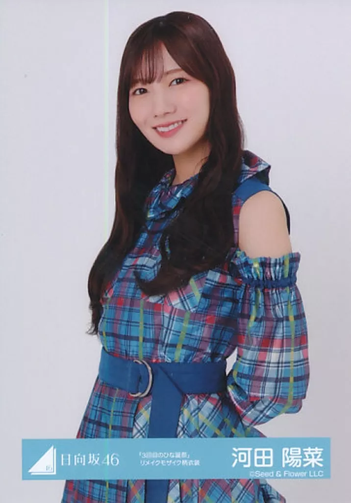 河田陽菜/上半身/日向坂46ランダム生写真【「3回目のひな誕祭」リメイクモザイク柄衣装】