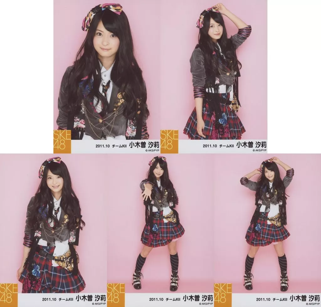 駿河屋 -<中古>◇小木曽汐莉/「2011.10」公式生写真 背景ピンク 5種