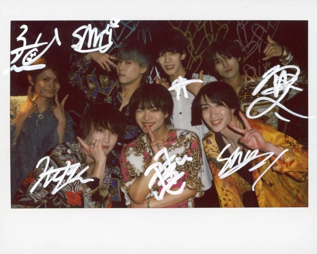 ☆ジャンクロップ/集合(7人)/直筆サイン入り/ユニットワイドチェキ 柄シャツver.