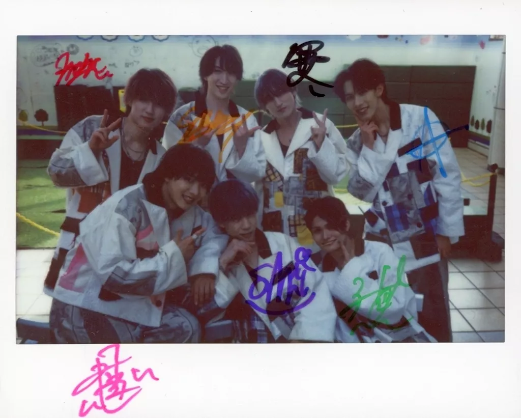 ☆ジャンクロップ/集合(7人)/直筆サイン入り/ユニットワイドチェキ パッチワークver.