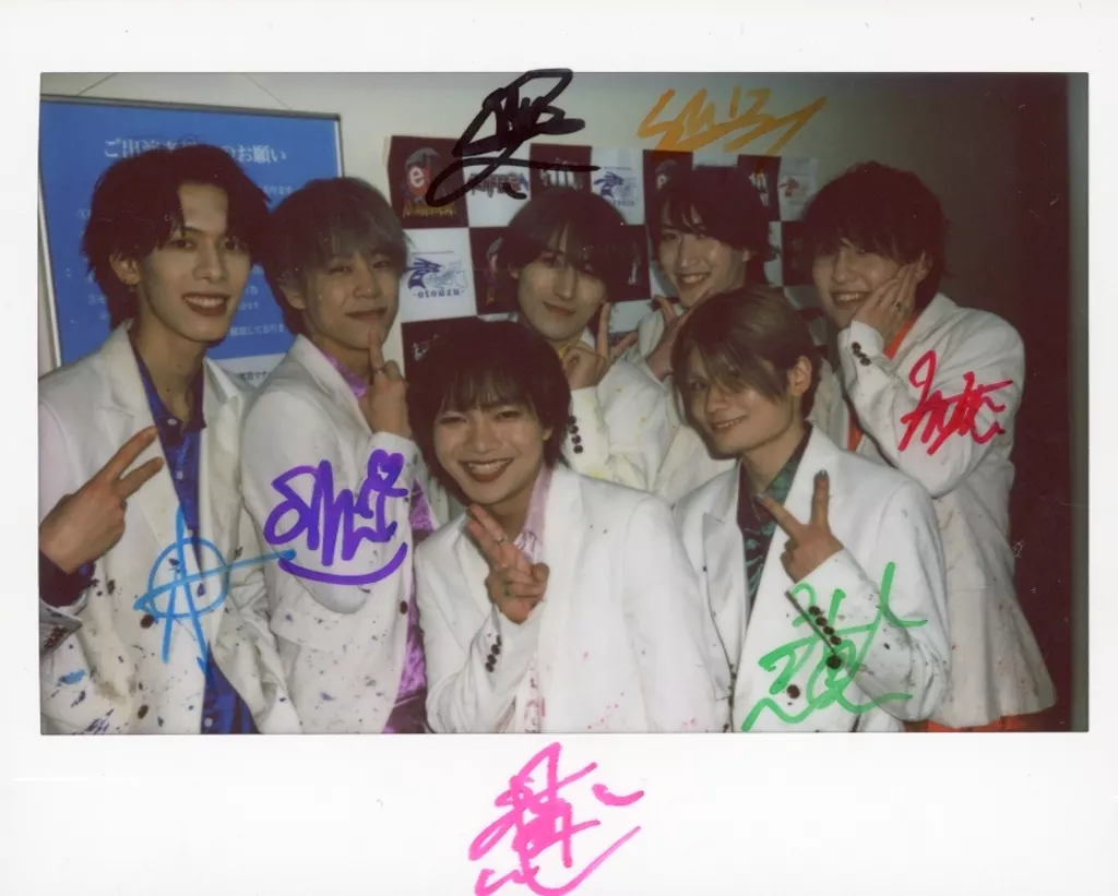 ☆ジャンクロップ/集合(7人)/直筆サイン入り/ユニットワイドチェキ 白ジャケットver.