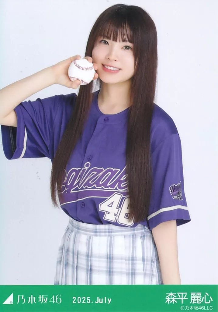 高*く様 森平麗心 ベースボールシャツ サイズ1 駿河屋 -<中古>乃木坂46/森平麗心/上半身・ベースボールシャツ2025