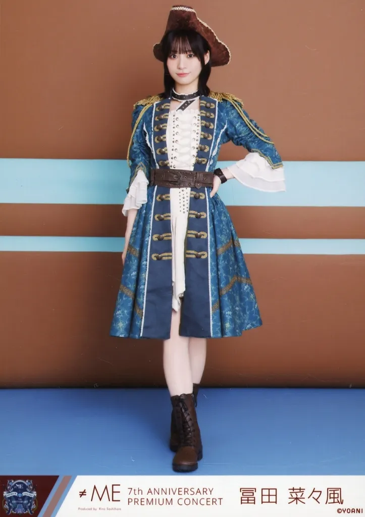 購*！様 ≠MEの冨田菜々風さんの直筆生写真です。 7周年コンサート衣装 ≠ME 冨田菜々風 生写真 ここでファーストキッス 歌唱衣装 ノイミー