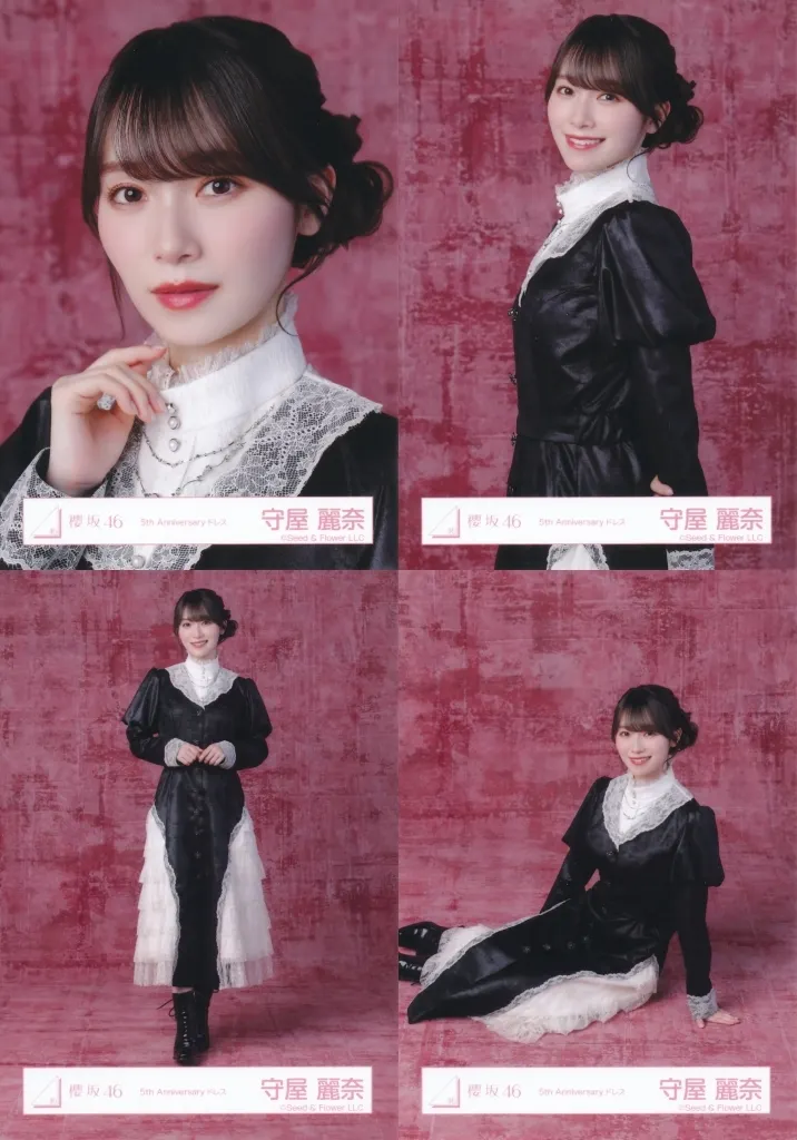 櫻坂46 守屋麗奈 5th Anniversary 生写真 直筆 ドレス 駿河屋 -<中古>◇櫻坂46/守屋麗奈/櫻坂46ランダム生写真【5th