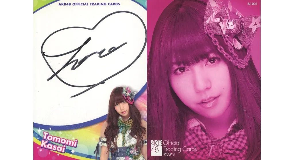 SI-003[直筆サインカード]：☆AKB48/河西智美/AKB48 オフィシャルトレーディングカード オリジナルソロバージョンver2