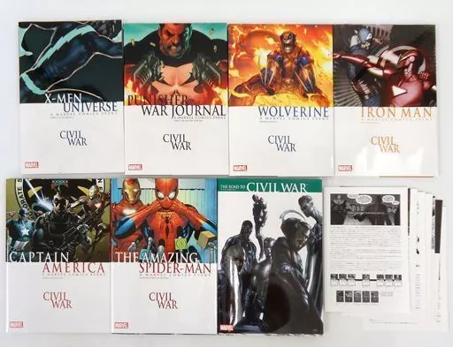 小冊子付)シビル・ウォー クロスオーバー・シリーズ 全7巻セット / アンソロジー(ランクB)