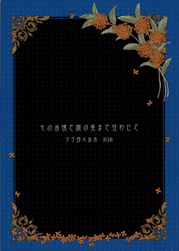ゲゲゲの鬼太郎 その劣情で腹の奥まで狂わせて / 黒部雅人 （ゲゲ郎×水木） / AQUA－LIMIT