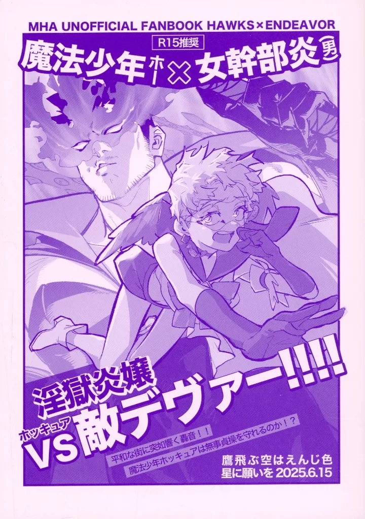 僕のヒーローアカデミア 魔法少年ホー×女幹部炎（男） / かめ谷 （ホークス×エンデヴァー） / ねりきりやさん