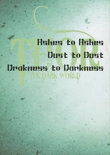 アメコミ Ashes to Ashes Dust to Dust Darkness to Darkness / 由宇佐 （ソー×ロキ） / ROAD TO NOWHERE