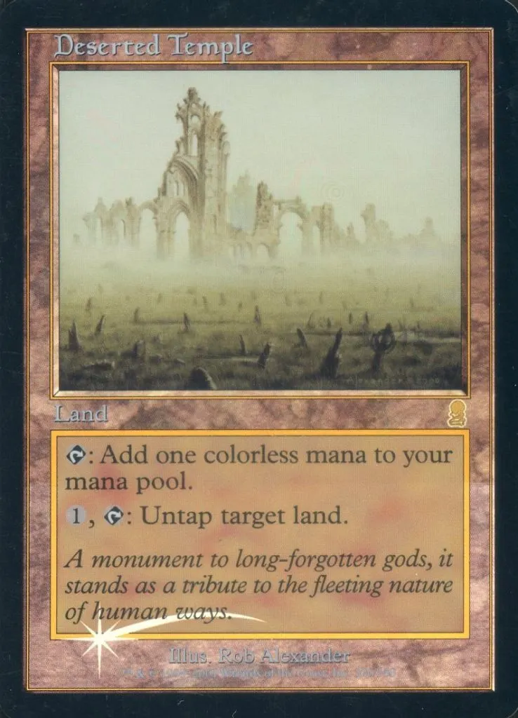 320/350[R]：【ODY】【FOIL】Deserted Temple/さびれた寺院