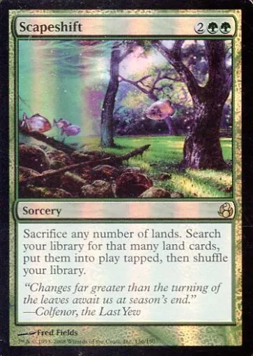 風景の変容 日本語版foil MTG 風景の変容 MOR 日本語版 Foil FOIL] 風景の変容/Scapeshift 日本語