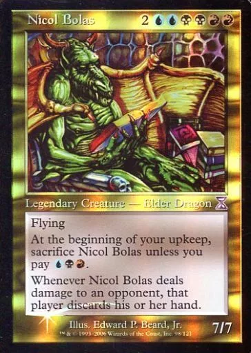 98/121[タイムシフト]：【TSP】【FOIL】【旧枠】Nicol Bolas/ニコル・ボーラス