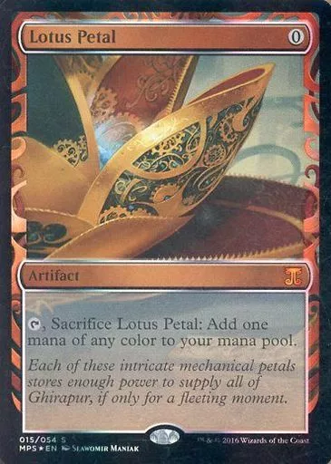 駿河屋 -<中古>015/054[神話R]：【MPS】【FOIL】Lotus Petal/水蓮の