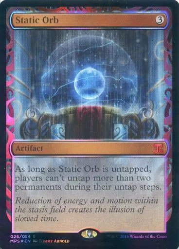マジックザギャザリング/英語版FOIL/神話R/アーティファクト/Kaladesh　Inventions　026/054[神話R]：【MPS】【FOIL】Static Orb/静態の宝珠