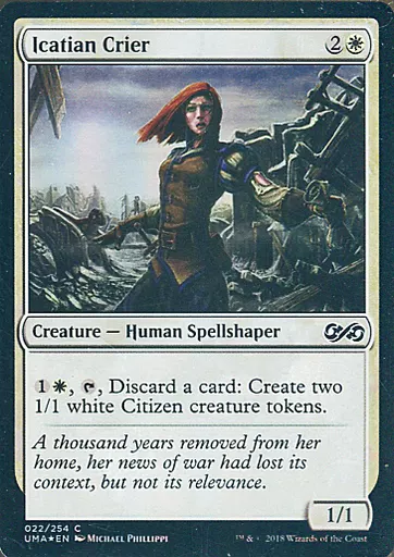 [C]：【FOIL】Icatian Crier/アイケイシアの触れ役