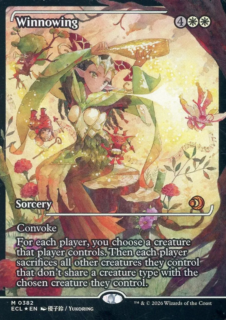 0382[神話R]：【ECL】【FOIL】【ショーケース版】Winnowing/篩い飛ばし