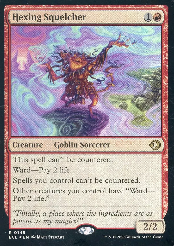 0145[R]：【ECL】【FOIL】Hexing Squelcher/呪詛の壊し屋