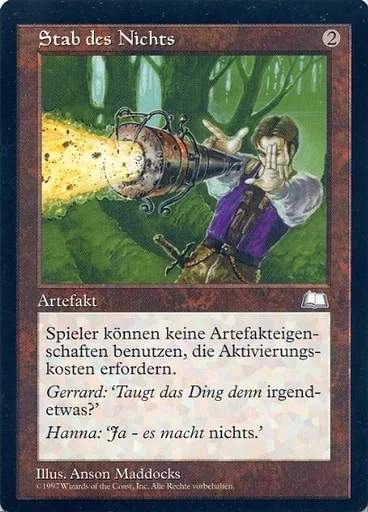 マジック・ザ・ギャザリング 無のロッド ウェザーライト 日版 MTG 駿河屋 -<中古>[R]：Null Rod/無のロッド（マジックザギャザリング）