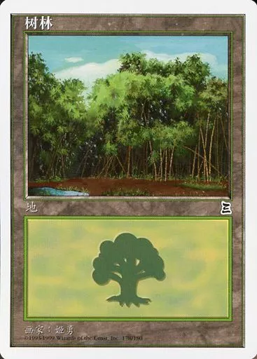 MTG ポータル中国簡体字 森 MTG 森 ポータル中国語絵違い② 【公式通販】