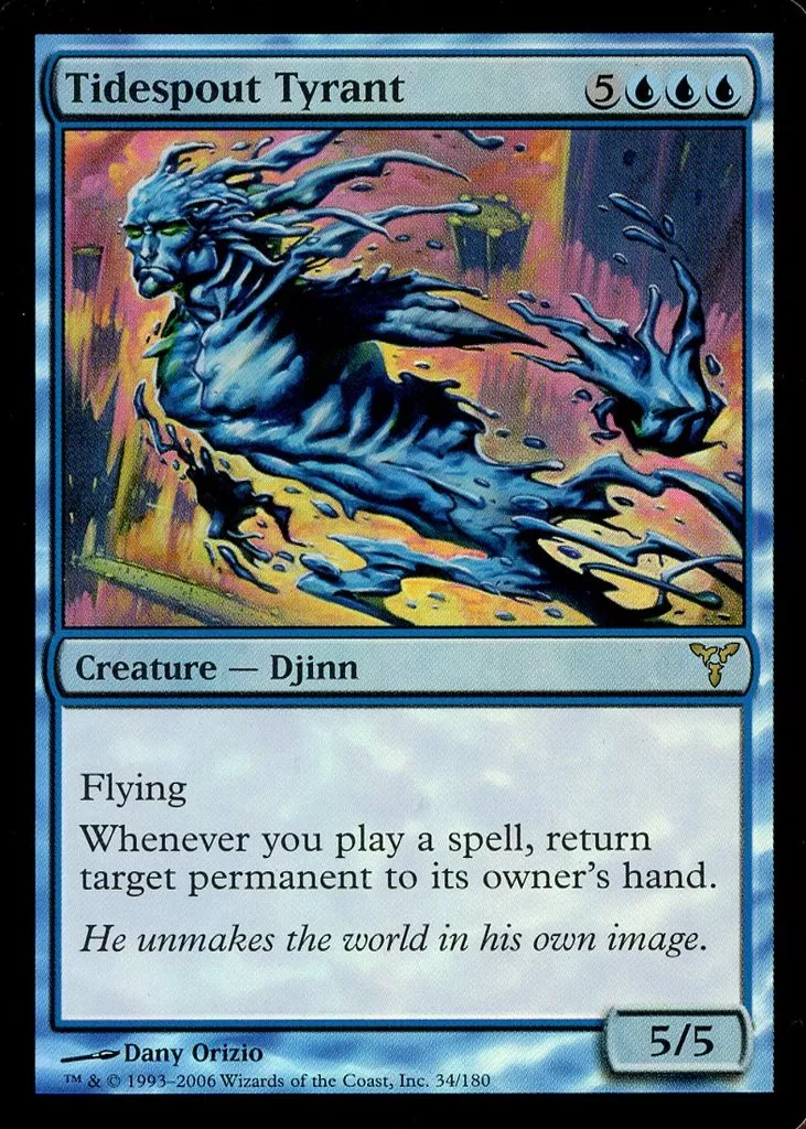 34/180[R]：【DIS】【FOIL】潮吹きの暴君/Tidespout Tyrant