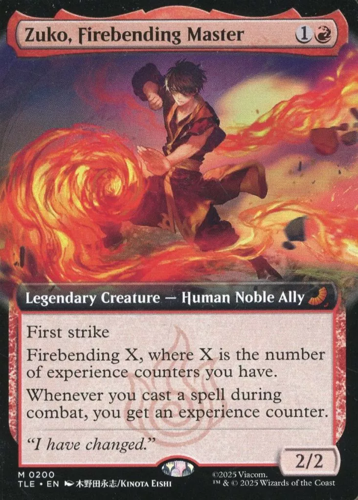 0200[神話R]：【TLE】【拡張アート版】Zuko， Firebending Master/火の技の達人、ズーコ
