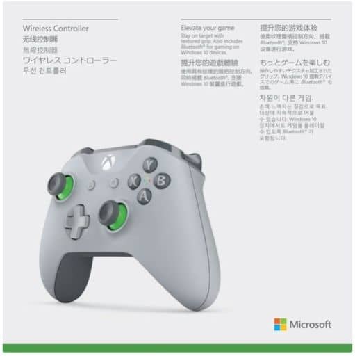 Xbox One hardware Xbox Wireless Controller (Gray / Green) Game