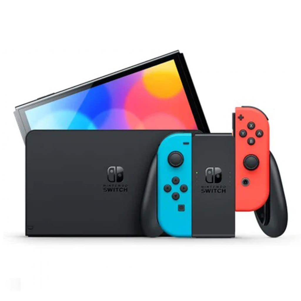 任天堂Switch本体(有机EL型号)Joy-Con(L)霓虹蓝/(R)霓虹红| 游戏