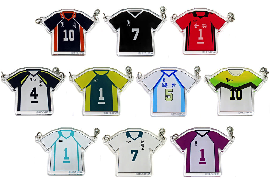 共10种set 排球少年 商店制服型亚克力挂件收藏 杂货 小物件 Suruga Ya Com