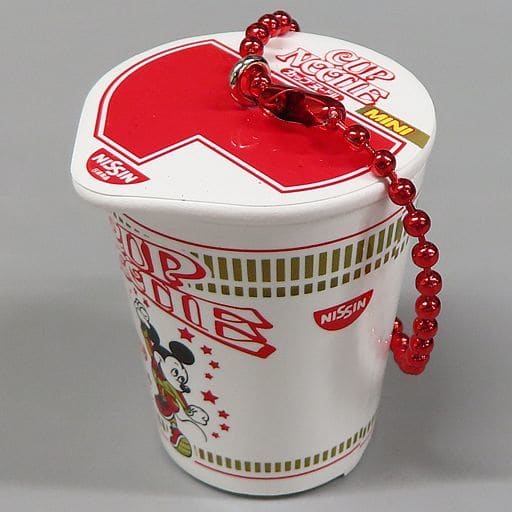 Miscellaneous goods Mickey Mouse Cup Noodle Keychain "Disney x Cup
