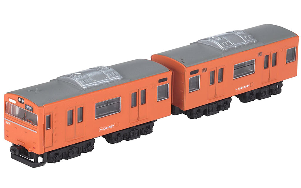 鐵路模型103系體質改善40n車大阪環狀線 橙色 2兩set B火車表演 玩具模型 Suruga Ya Com