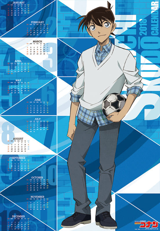 Calendar Detective Conan 2018 Poster Calendar Shinichi Kudo Goods Accessories Suruga Ya Com