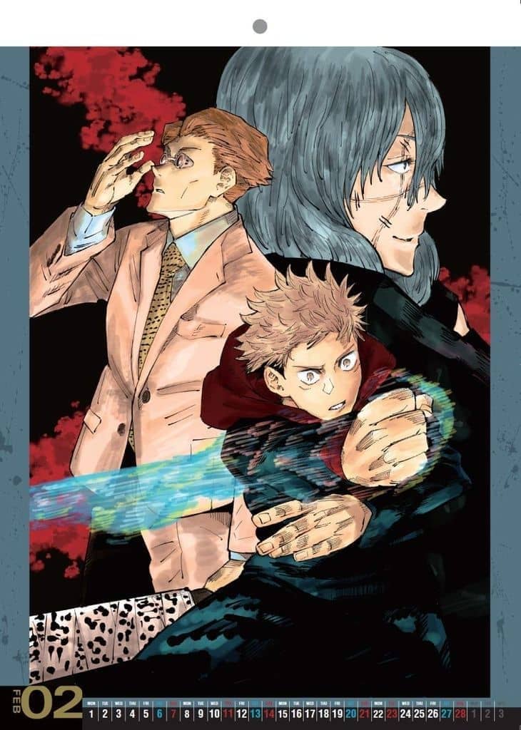 Jujutsu Kaisen Comic Calendar 2021 A3 Size Shonen Jump Shop Japan 