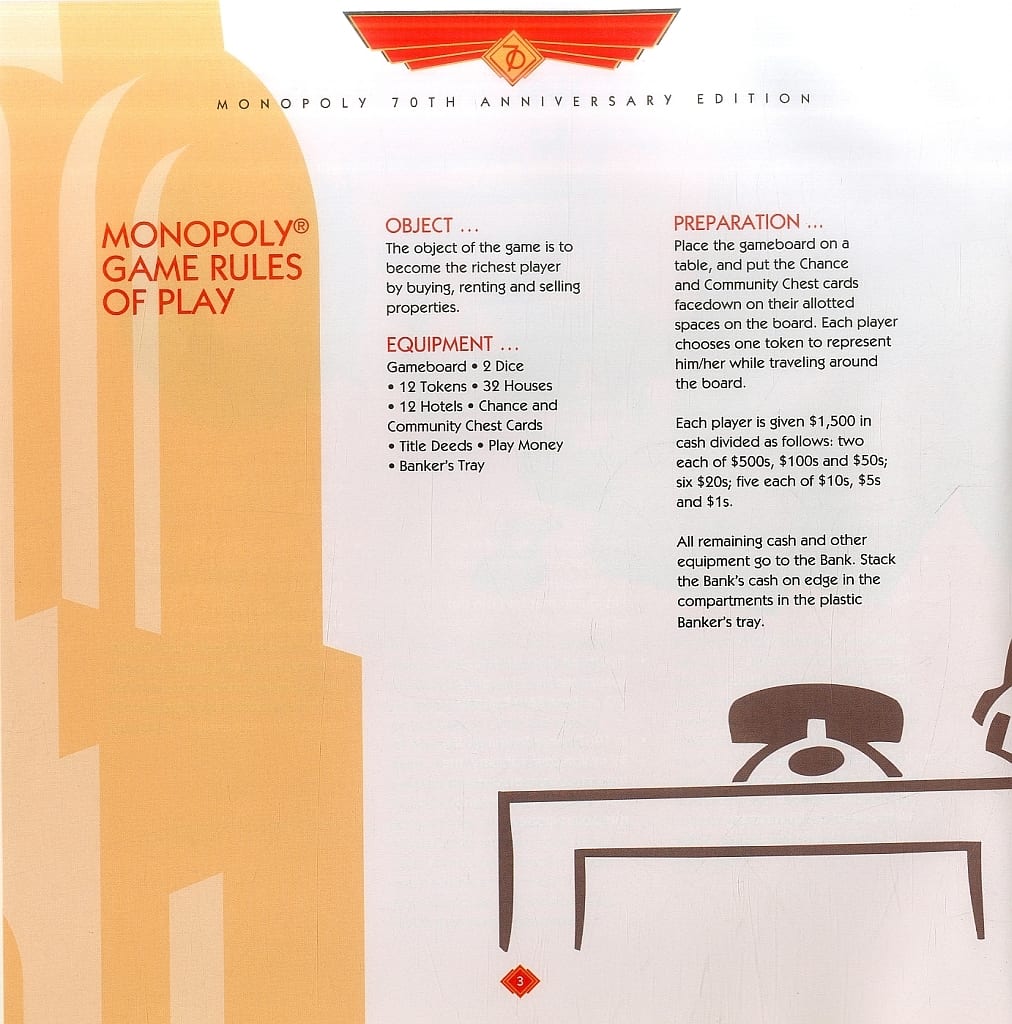 地产大亨70 周年纪念版本 英文版 Monopoly 70 Yh Anniversary Edition 附日文翻译 玩具模型 Suruga Ya Com
