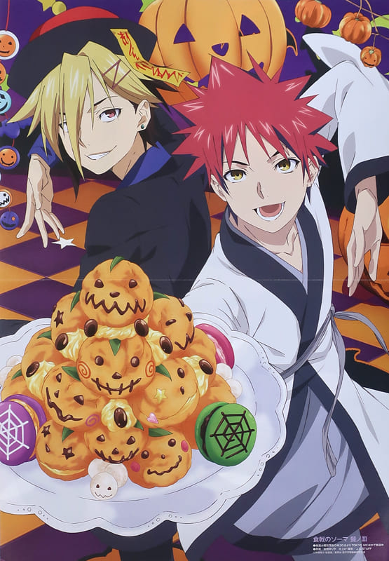 Two Sided A3 Pin-Up Poster (Double Fold) Set / Yukihira Soma & Koki