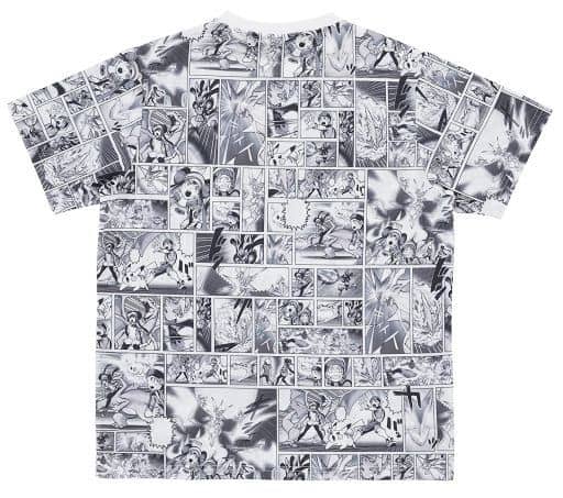 Comic All-Pattern T-Shirt White L Size 