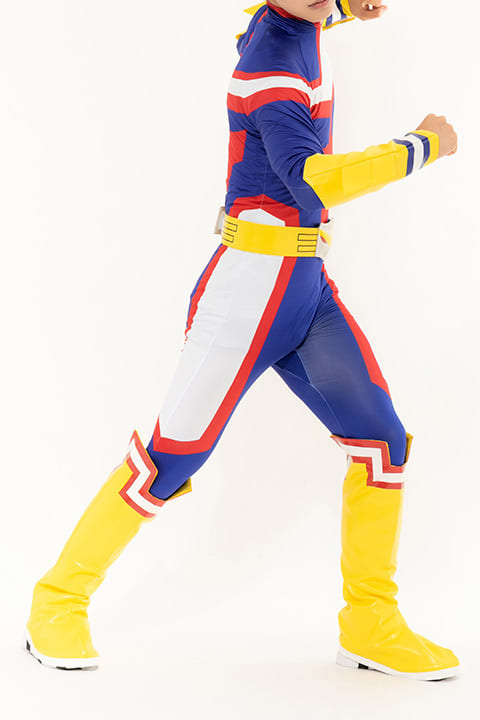 All Might Hero Costume Blue X Red X Yellow Men S Free Size My Hero Academia Goods Accessories Suruga Ya Com