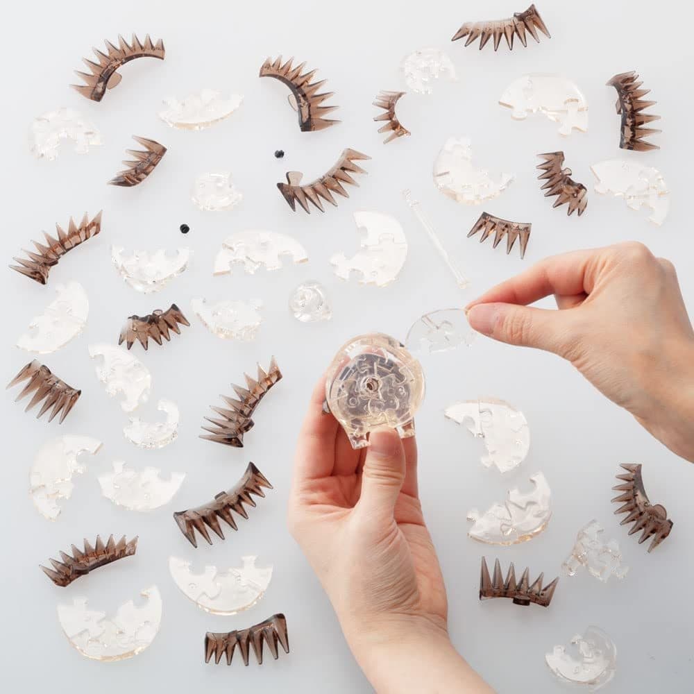 Puzzle Crystal Puzzle Hedgehog 3D Puzzle 55 Pieces [50283] Toy Hobby