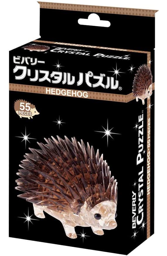 Puzzle Crystal Puzzle Hedgehog 3D Puzzle 55 Pieces [50283] Toy Hobby