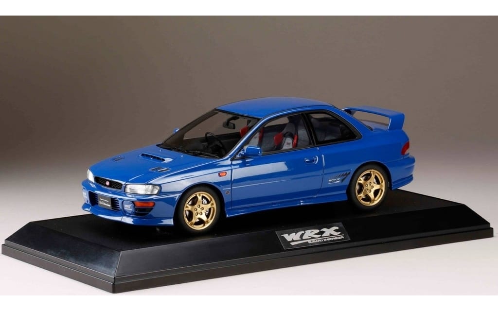 1 18 Subaru Impreza Wrx Type R Sti Ver 1997 Gc8 Sonic Blue Mica Hj1812dbl Toy Hobby Suruga Ya Com