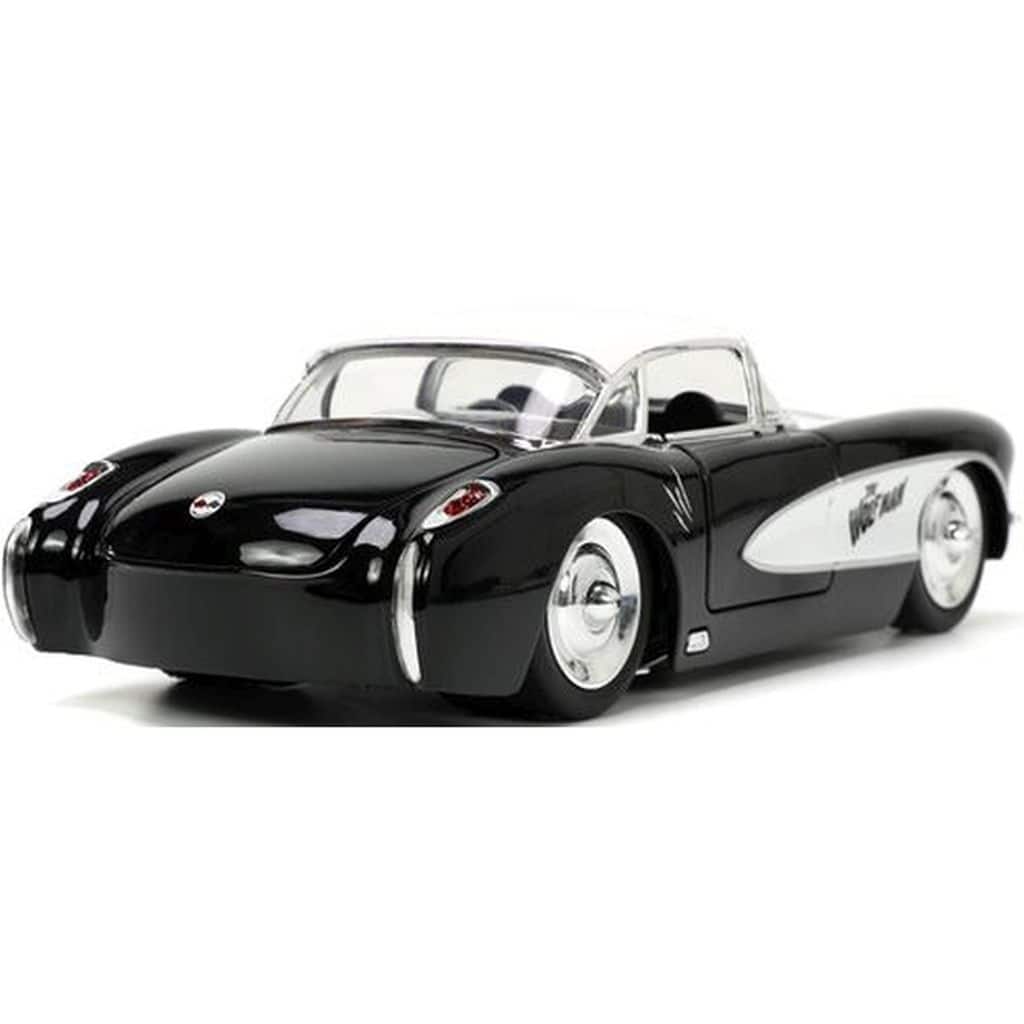 1/24 1957 Corvette (Black x Graphics) with Werewolf Figure [JADA32195