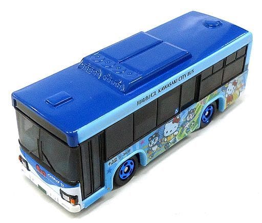 Tomica Kawasaki City Sanrio Hello Kitty Wrapping Bus Hino Blue Ribbon ll Tomy 