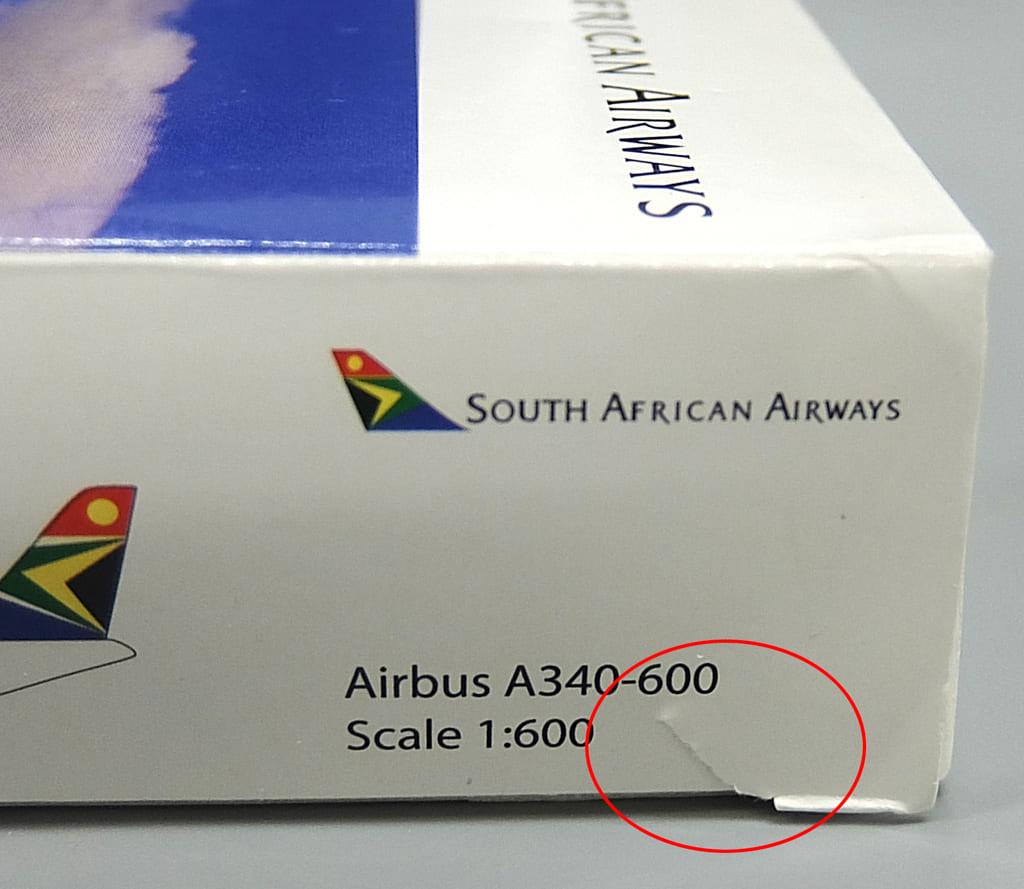 [Damaged] 1/600 South African Airways A340600 ZSSNB [3551380] Toy
