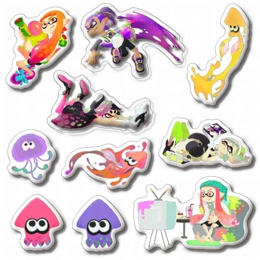 Sticker (Character Vector) Splatoon (Splatoon) Marshmallow Seal 2 ...