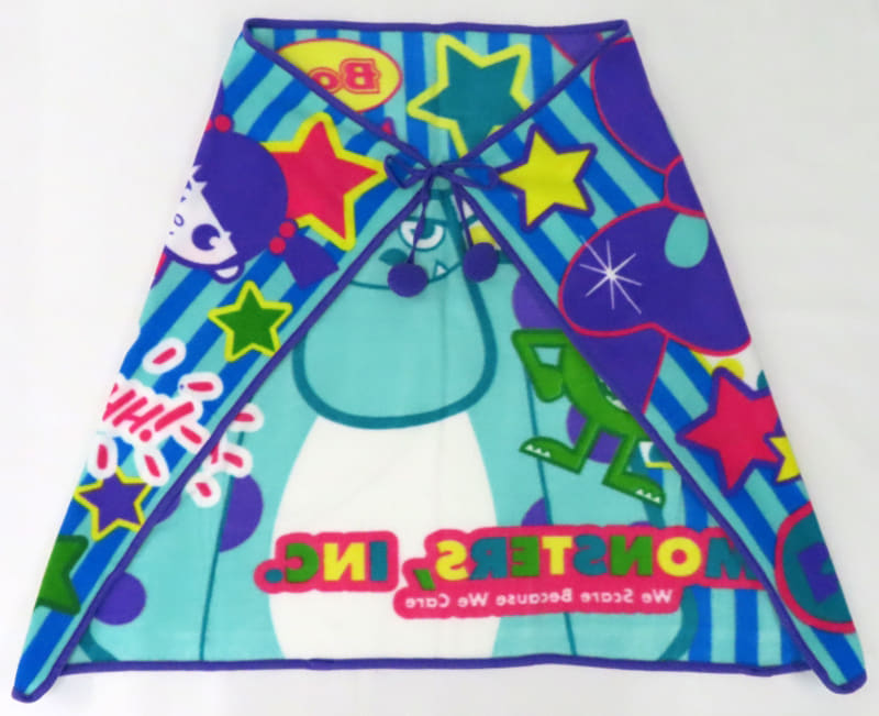 Blanket Gathered Fleece Blanket (w / PomPoms) "Monsters, Inc." Goods