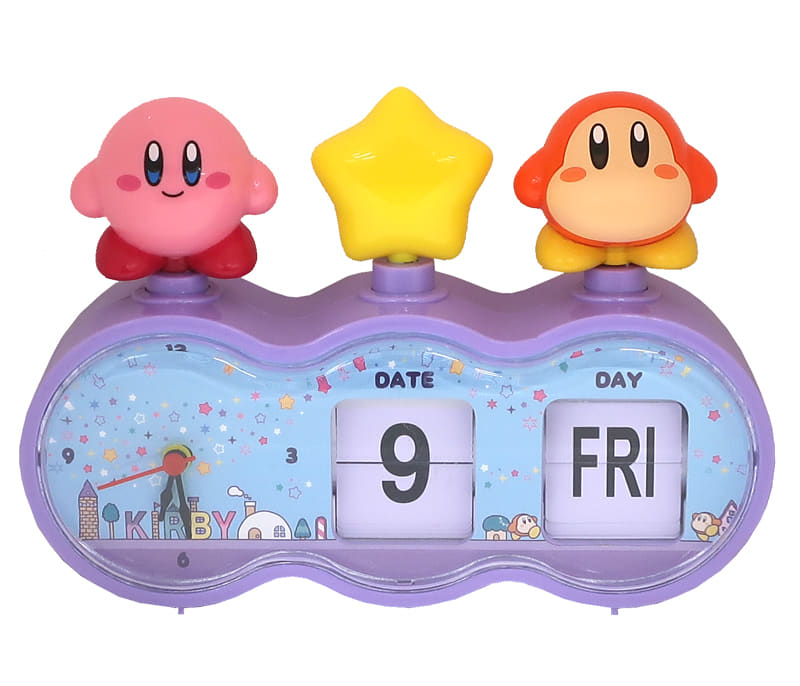 Kirby & Waddle Dee (Night Sky) Pattering Clock 