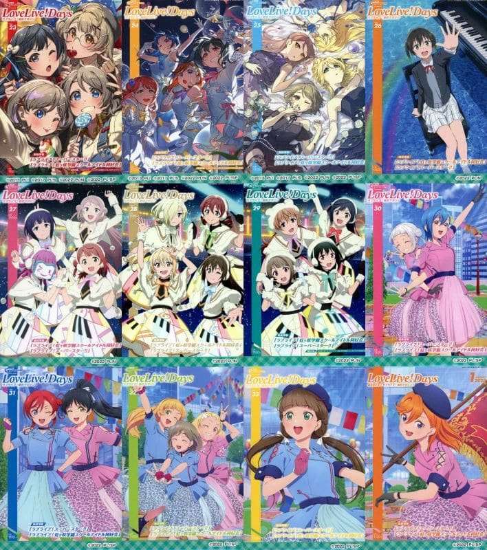12Kind Set "LoveLive! Series iGo Collaboration Cafe LoveLive! Days