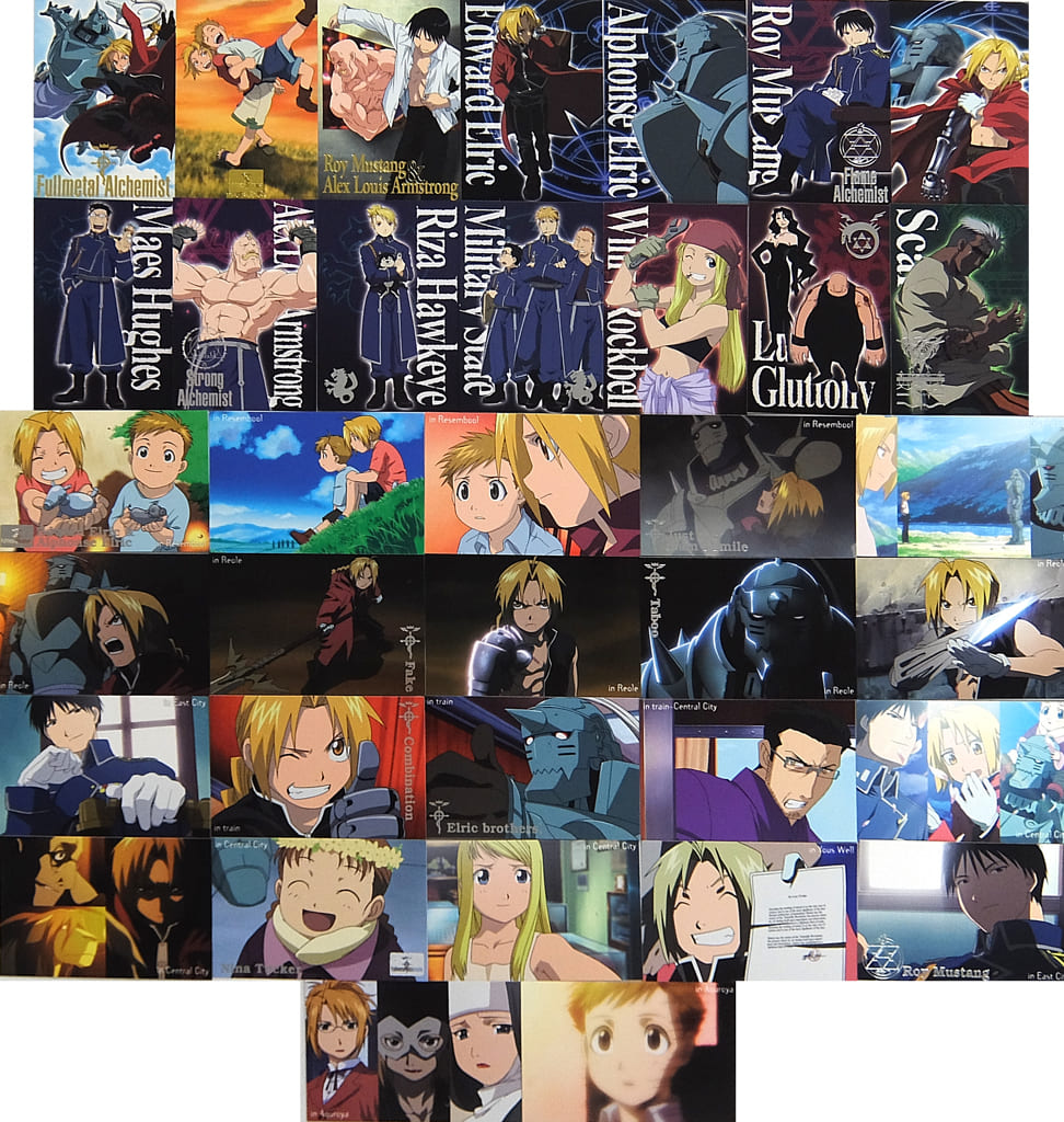 Character Card (Character Actor) Set of 36 Kinds 「 FULLMETAL ALCHEMIST  Photo Collection I 」 | Goods / Accessories | Suruga-ya.com