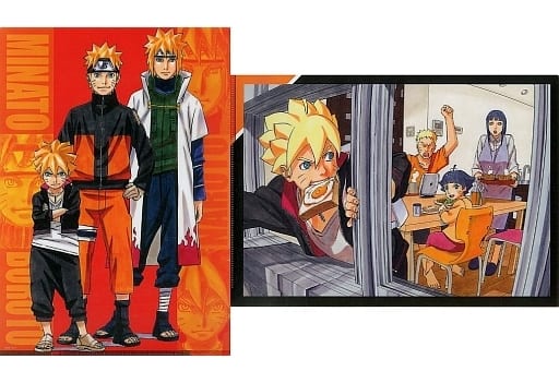 クリアファイル 家族セット クリアファイル 2枚組 連載完結記念 岸本斉史 Naruto ナルト 展 雑貨 小物 Suruga Ya Com