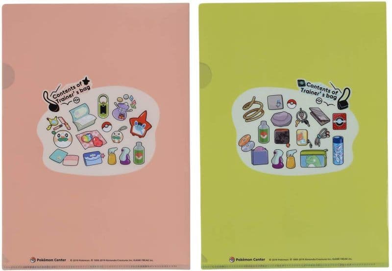 Clear file Contents of Trainer's bag A4 Clear File 2Pack Set Orange x