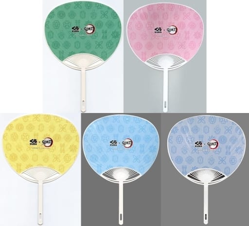 5 Variety Set Uchiwa Unaccompanied Kura Sushi X Demon Slayer Kimetsu 